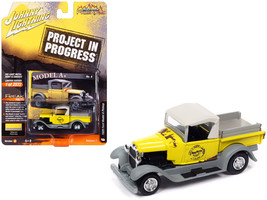 1929 Ford Model A Pickup Truck Model A+ Yellow &amp; Primer Gray Project in ... - $19.40