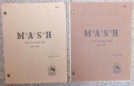 MASH: THAT&#39;S SHOW BIZ Original 1980 Television Scripts Davis &amp; Pollock Two parts - £89.92 GBP