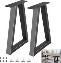 Y-CFHFC 18” Metal Table Legs, Trapezoid Bench Legs Black - $786.74 MXN
