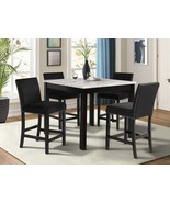 White Faux Marble Counter Height Dining Set - 5pc - $997.92 CAD