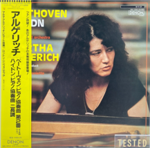 2 Concertos For Piano Orchestra Beethoven Haydn Martha Argerich LP Vinyl Record - $46.02