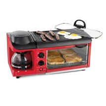 3-In-1 Breakfast Station - Includes Coffee Maker, Non-Stick Griddle, And 4-Slice - £105.27 GBP