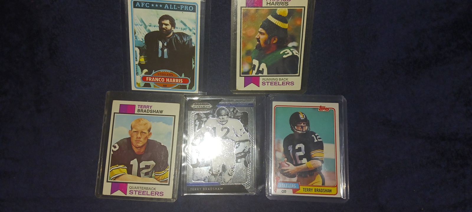 THE CLASSIC STEELERS COLLECTORS LOT/ 1973 #89 HARRIS &amp; #15 BRADSHAW/ 5-V... - $29.99