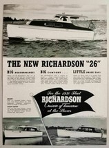 1950 Print Ad Richardson Cruiser Boats 3 Models North Tonawanda,NY - £12.26 GBP