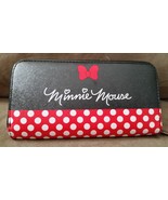 DISNEY MINNIE MOUSE WALLET Brand New 7&quot; 8&quot; JAPAN TOREBA Black Red White - $68.37 CAD