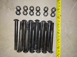 21ZZ82 ONE DOZEN BOLTS, 10MM X 70MM, WITH NUTS, WITH BONUS!, GOOD CONDITION - £5.36 GBP