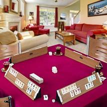 LaModaHome Star Deluxe Polished Light Wooden Rummy/Okey/101 Game Set with Tile C - £62.72 GBP