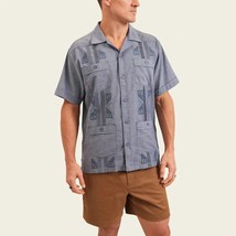 Howler Brothers guayabera shirt in Indigo Blue Oxford - size M - $88.11