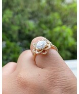 1ct Round Cut Moissanite Engagement Ring, 4-Prong Whisper Thin Solitaire... - $99.99