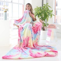 Ailemei Direct Rainbow Tie Dye Throw Blanket For Girls, Soft Cute Funny - £27.07 GBP