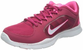 Nike Women&#39;s Nike Flex Trainer 4 Shoes, 643083 603 Size 11.5 Fchs Frc/Wht/Hyp - £51.91 GBP