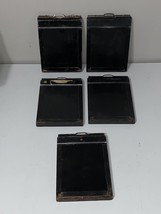 Lot of 5 Vintage Antique Folmer Graflex Corp 4x5 Double Sided Wood Film Holders - $73.50