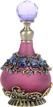 Yufeng 25Ml Purple Vintage Refillable Crystal Decor Perfume Bottle (Purple) - £28.32 GBP