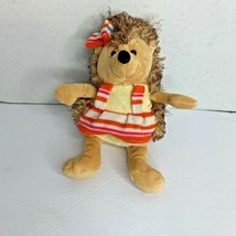 Hedgehog Girl Plush Stuffed Animal Toy 9&quot; Tall - £6.69 GBP