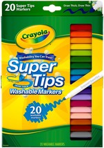 Crayola Super Tips Washable Markers-Assorted Colors 20/Pkg (Pack of 3) - $928.02 MXN