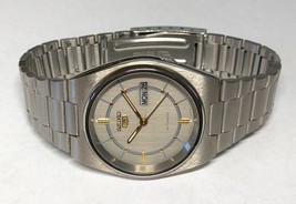 Vintage Seiko 5 Men&#39;s Day Date Automatic 6319-3130 With Gray Dial - $163.63