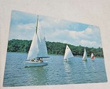 Camp Pendalouan Sailboats Big Blue Lake Muskegon Michigan Y.M.C.A. camp ... - $7.98