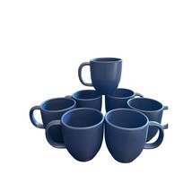 Pfaltzgraff Mat Colbalt Blue Coffee mug 4&quot; Set of 7 - $49.50