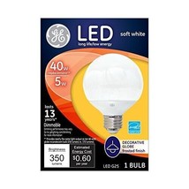 GE LED 40W Decorative Globe Frost Finish Light Bulb - Soft White - £10.85 GBP