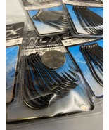 7 pack Tsunami Size 4/0 long Shank J hook 2x wire black nickel  - 70 piece - £35.80 GBP