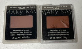 2 MARY KAY DAY RADIANCE CREAM FOUNDATION - RICH BRONZE Free Ship One Has... - £57.36 GBP