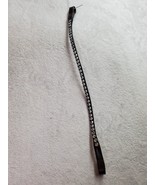 Black Browband with  Gems Crystal Leather For Horse bridle. 18&quot; - $27.85 CAD