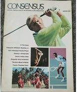 Vintage Winter 1972 Consensus Golf Magazine Jack Nicklaus Cover  Arthur Ash - £10.22 GBP