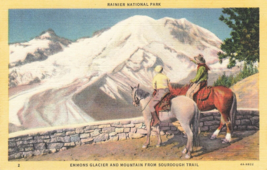 Washington Mount Rainier Emmons Glacier Sourdough Trail Postcard L46 - £5.73 GBP