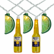 Corona Extra Beer Bottle and Limes String Lights Yellow - £15.62 GBP