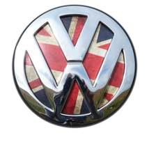 VW Volkswagen T5 &amp; T6 Transporter Van Union Jack (BRITISH) Carbon Fibre ... - £12.53 GBP
