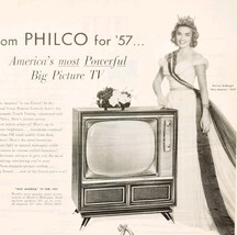 1957 Philco Diamond Television Advertisement Miss America Marian McKnigh... - $39.99