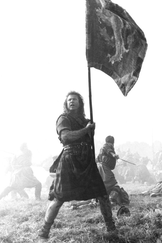 Primary image for Mel Gibson Braveheart Holding Flag 18x24 Poster