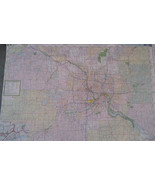 St Paul Minneapolis MN Laminated Wall Map (R) - $63.49 CAD