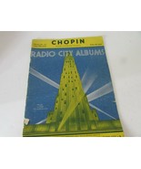 VTG SHEET MUSIC BOOK CHOPIN LIBRARY NO.10 VOL.1 RADIO CITY ALBUMS 1932 - $13.50 CAD