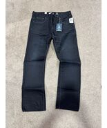 Antique Rivet black denim straight jeans size 36x32 AR1294SS - $148.45