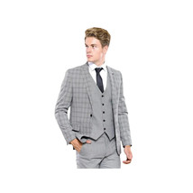 Men 3pc European Vested Suit WESSI by J.VALINTIN Extra Slim Fit JV44 Houndstooth image 6