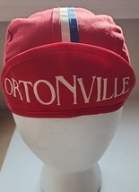 Vintage Cycling Cap Ortonville Tram &#39;92 Red - Bicycle Racing - £31.10 GBP