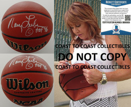 Nancy Lieberman Old Dominion Phoenix Mercury signed NCAA basketball BAS proof - £118.67 GBP