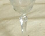 Etched Floral Wine Glass 5-7/8" - $12.86