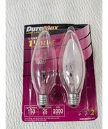 Philips DuraMax Long Life Light Blubs Candelabra Base Blunt Tip Clear 25... - $10.00