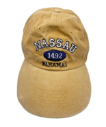 Nassau Bahamas Hat Cap Strap Back Adult Mens Womens Mustard Yellow Cotto... - $13.09