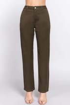 Straight Fit Twill Long Pants - $25.50