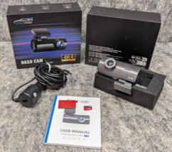 GKU D200 Dash Cam 4K Front 1080P Rear Camera Nightvision 64G SD Card - $24.99