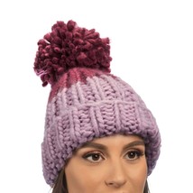 Colorblock Hand Knit Beanie - £16.44 GBP