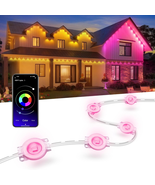 Permanent Outdoor Lights, 100Ft Smart RGB LED Lights with 16 Million DIY... - $1,850.68 MXN