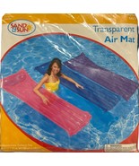 Vintage Vinyl Transparent Air Mat For Adults 6 Ft x 27 In By Sand N Sun New - €16,37 EUR