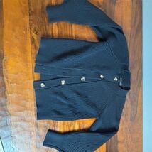 Banana Republic Cardigan Sweater Womens Size S Navy Blue Ribbed Button - $37.87