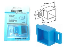 Prime-Line R 7143 Drawer Track Backplate, 15/16&#39;&#39; L x 1&#39;&#39; W, Plastic, Ra... - $5.94