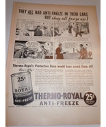 Vintage Thermo-Royal Anti-Freeze Print Magazine Advertisement 1937 - $8.99