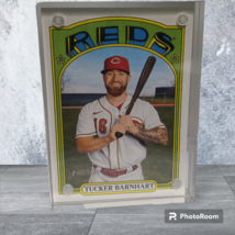 Tucker Barnhart Reds 2021 Desktop Display Frame Clear Magnetic Size 2.64x3.62 - £16.61 GBP